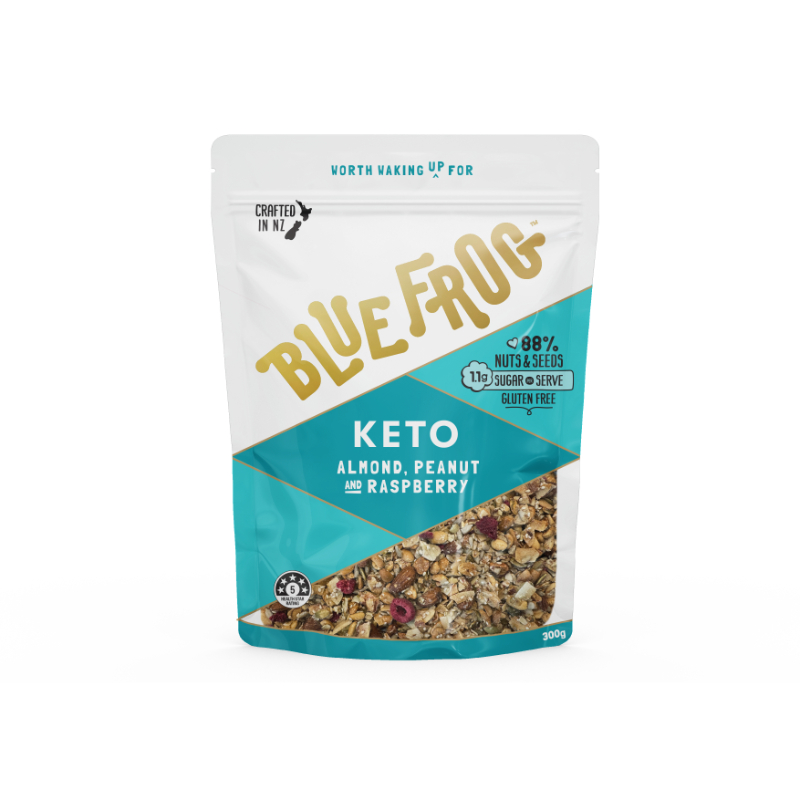 Blue Frog Keto Almond Peanut & Raspberry Cereal 300g