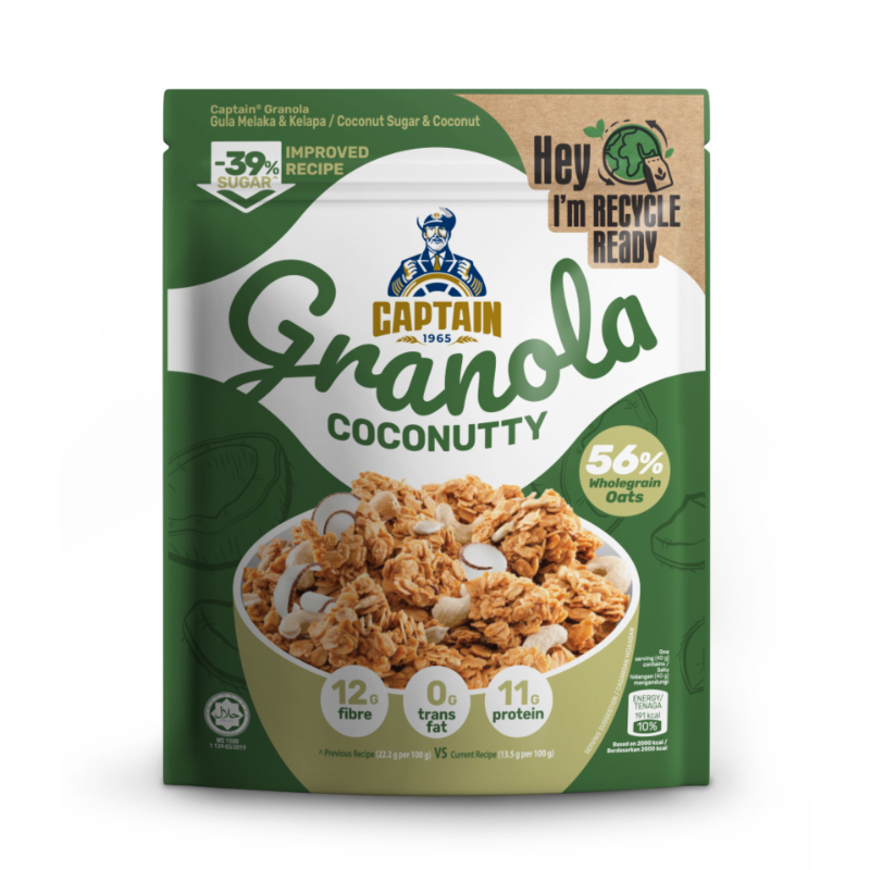 Captain Oats Gula Melaka & Coconut Granola