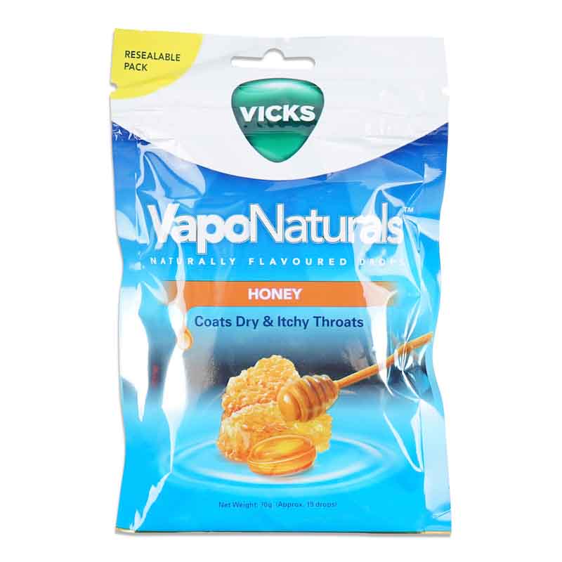 Vicks VapoDrops Honey Lozenges 19s