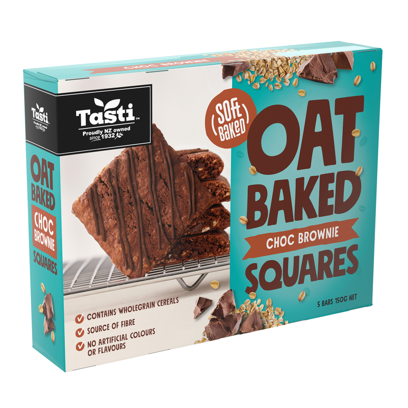 TASTI Chocolate Brownie Oat Baked Squares