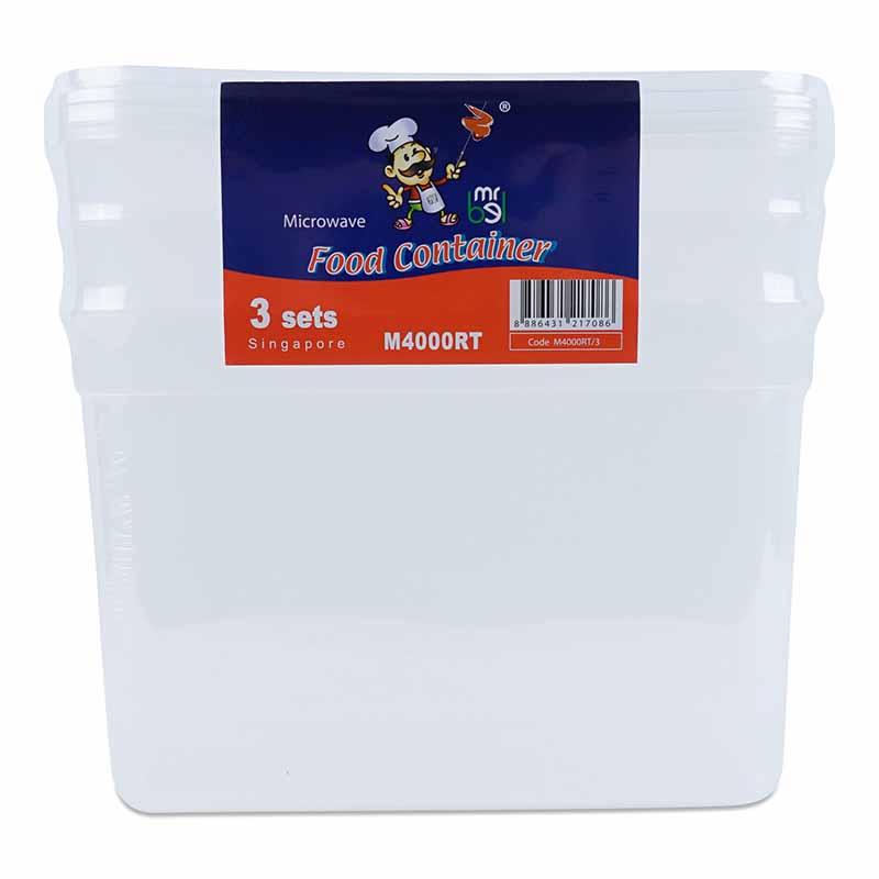 MR BEL Rectangle Disposable Food Container