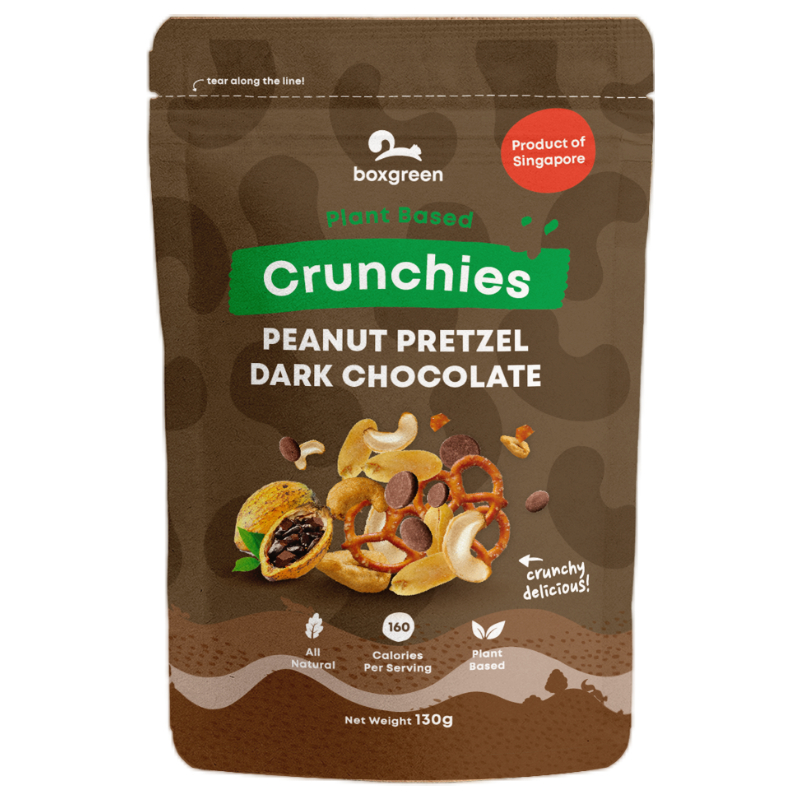 BOXGREEN Peanut Pretzel Dark Chocolate