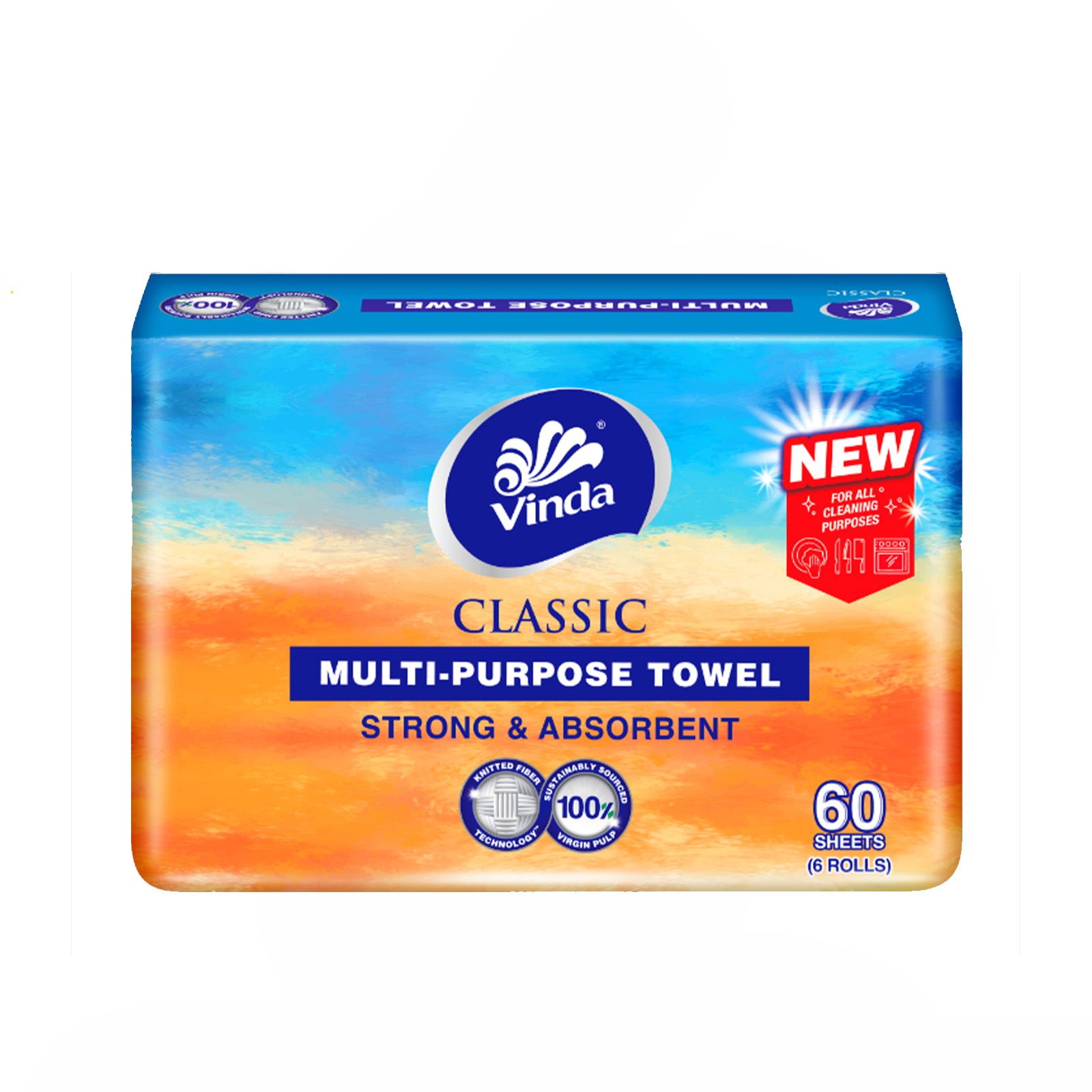 VINDA Classic Multipurpose Kitchen Paper Towel Roll 6 Rolls x