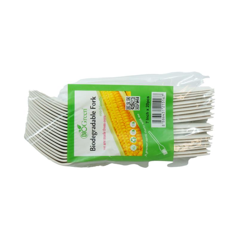 Biogreen Biodegradable Fork 20 x 7" (17.8cm)
