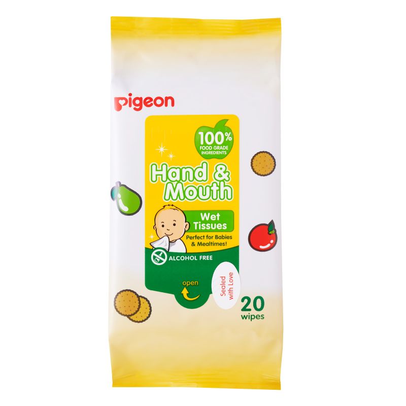 Pigeon Hand & Mouth Baby Wipes 2 x 20 Sheets