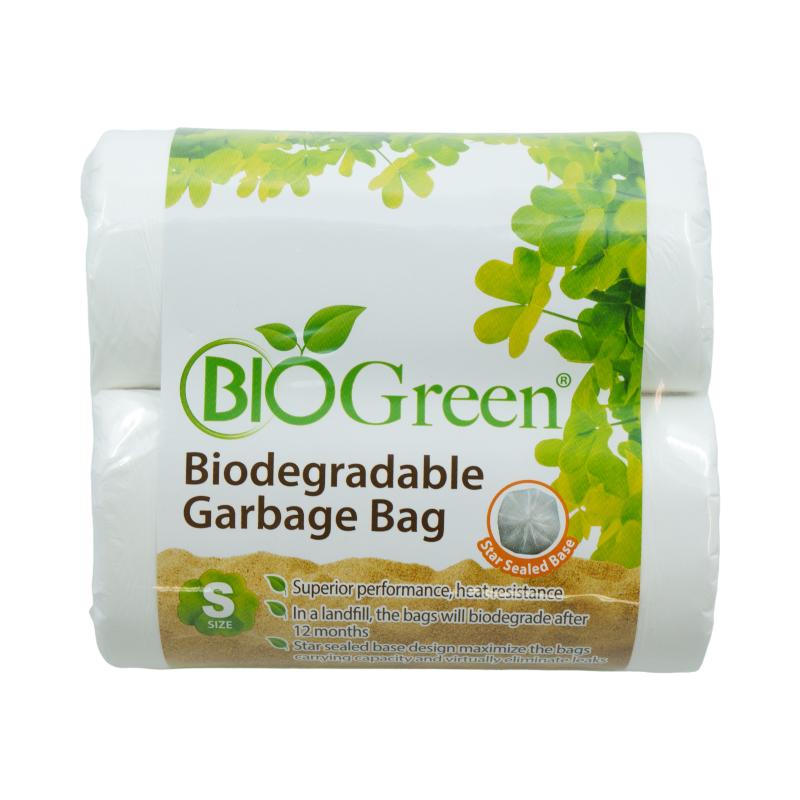 BIOGREEN Biodegradable Small Garbage Bags 48cm x 55cm 2 Rolls x