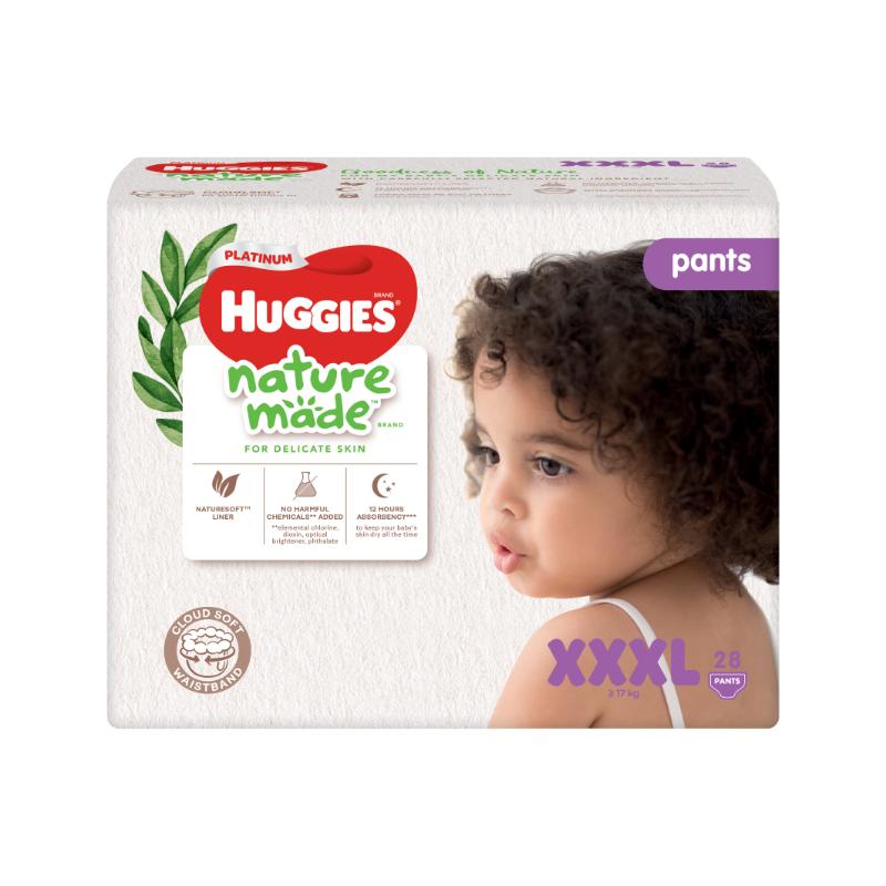Huggies Nature Made Size XXXL Pants Diapers 28s
