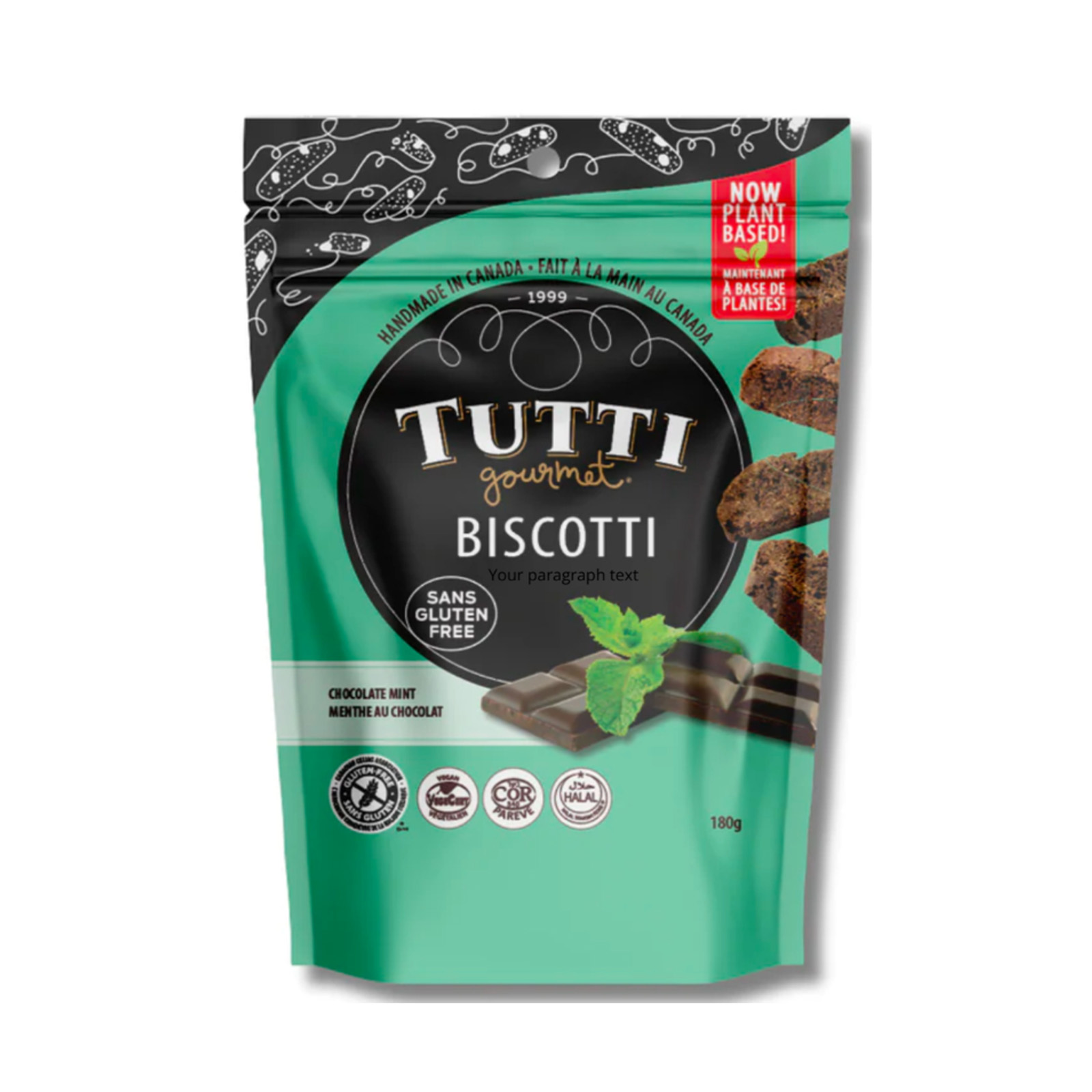 TUTTI GOURMET Chocolate Mint Biscotti