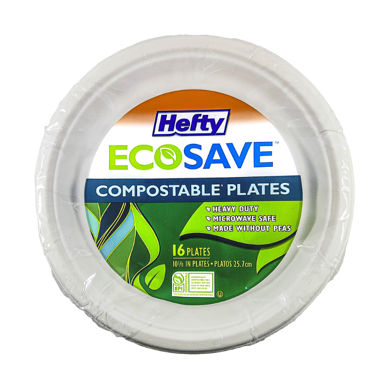 Hefty Ecosave Disposable Plate 16 x 10.125" (25.7cm)