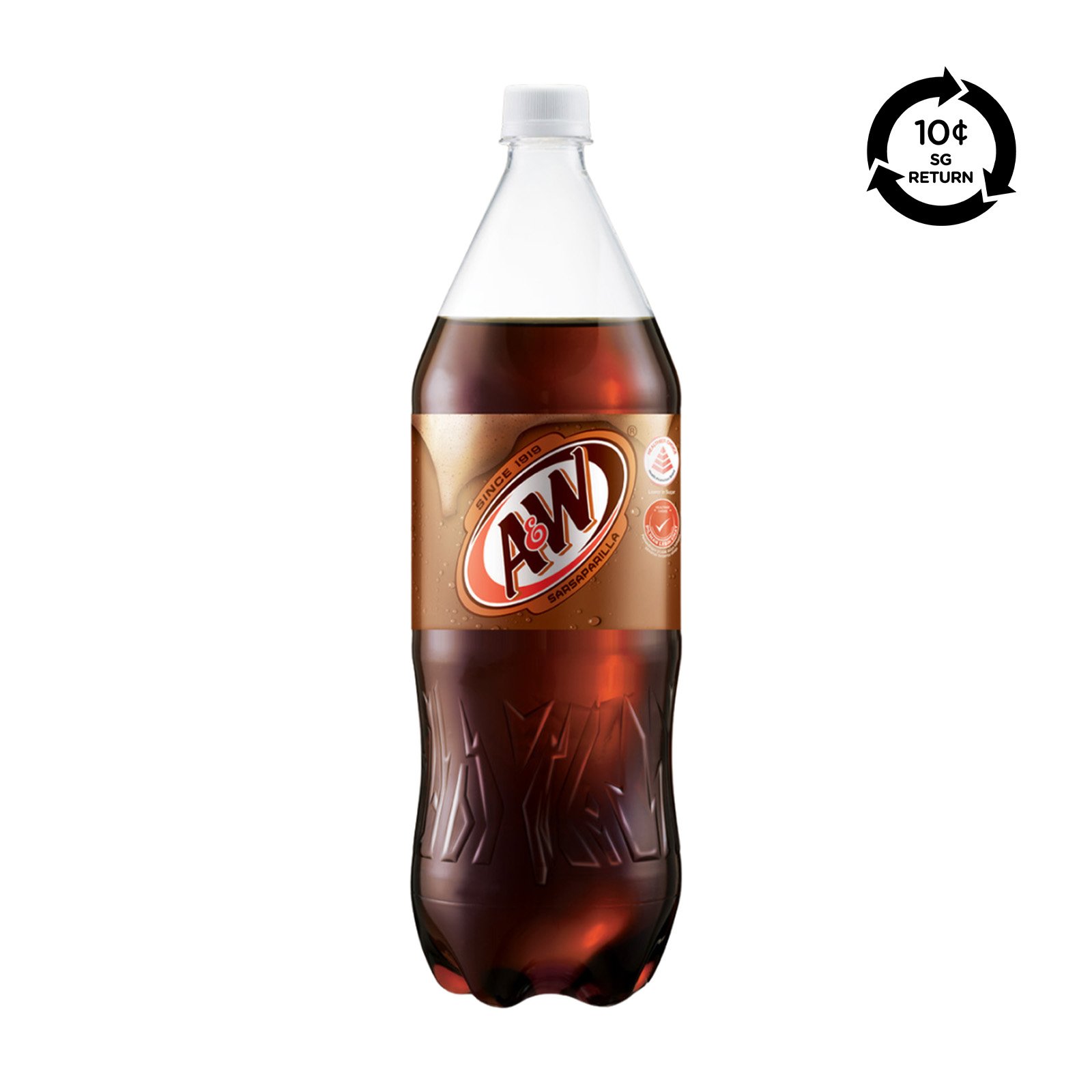 A&W Sarsaparilla Sparkling Drink Bottle