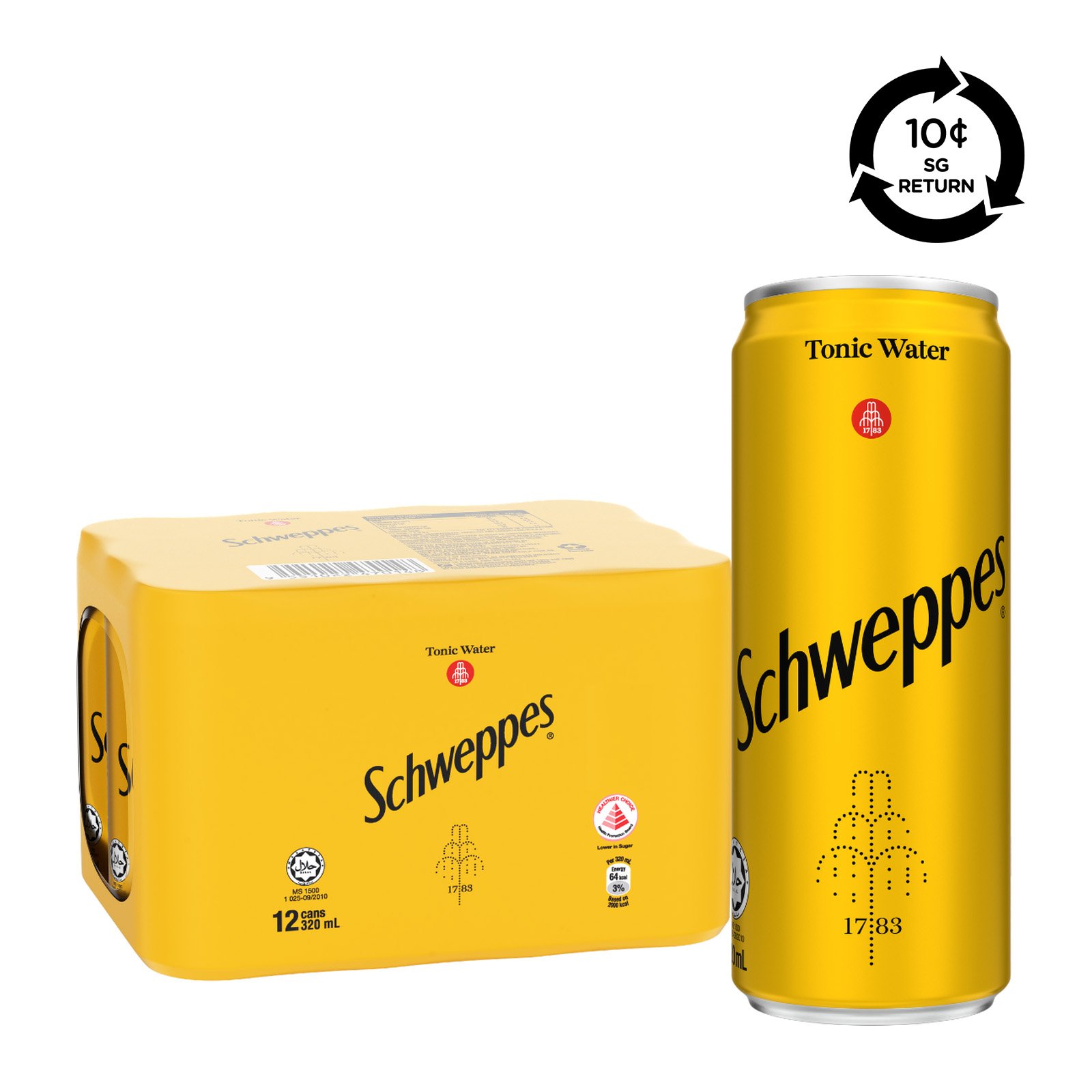 SCHWEPPES Tonic Water Can