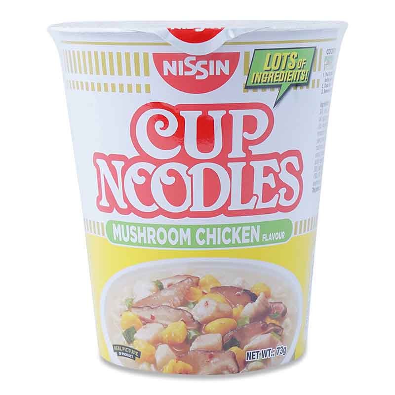 Nissin Mushroom Chicken Instant Noodles Cup