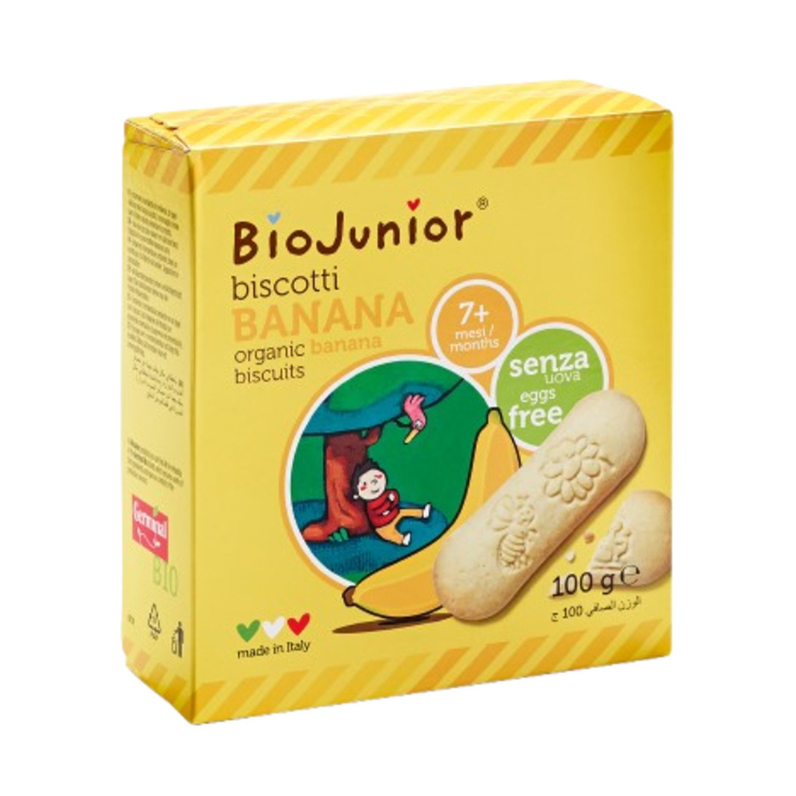 BIOJUNIOR Organic Banana Biscotti