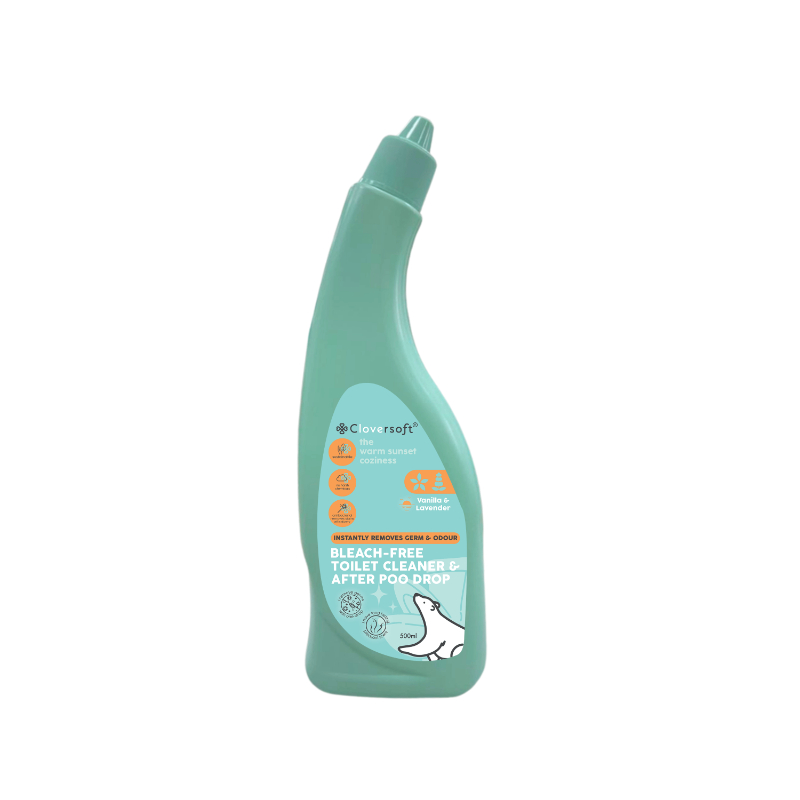 Cloversoft Bleach-Free Vanilla & Lavender 2-in-1 Toilet Cleaner