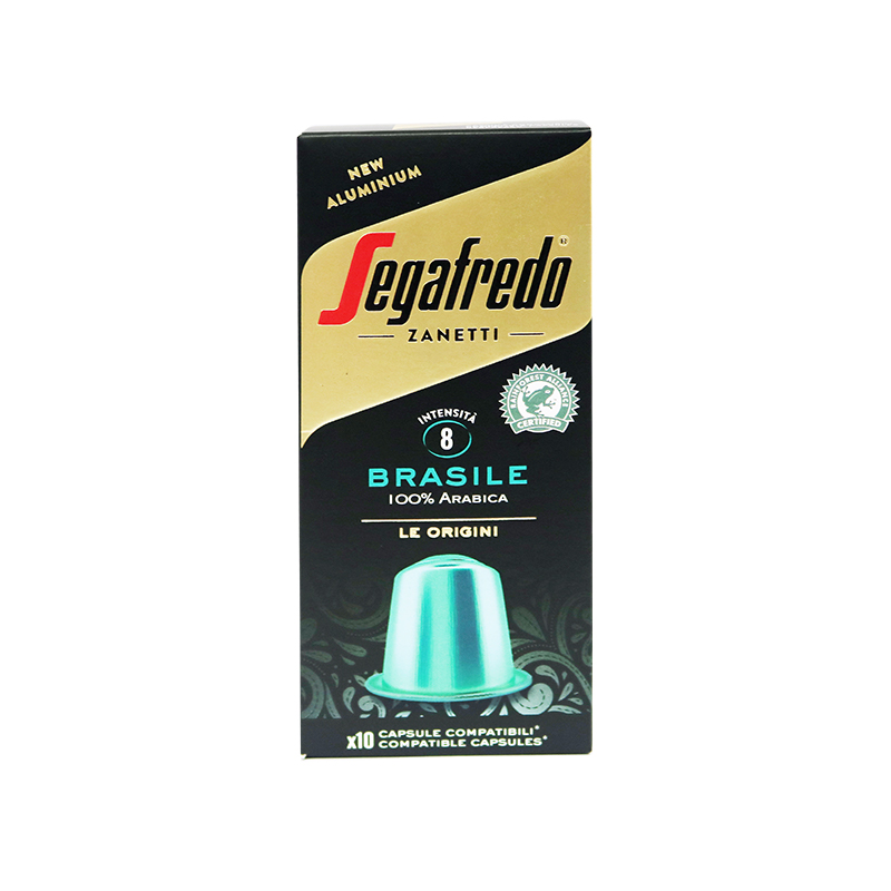 Segafredo Rainforest Alliance Brasile Coffee Capsules 10 x 5.1g