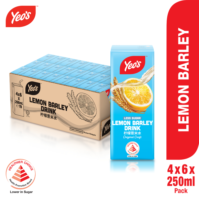 Yeo'S Lemon Barley Drink 4 x
