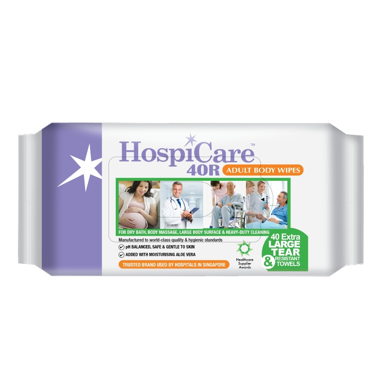 HOSPICARE Adult Body Extra Large Wet Wipes