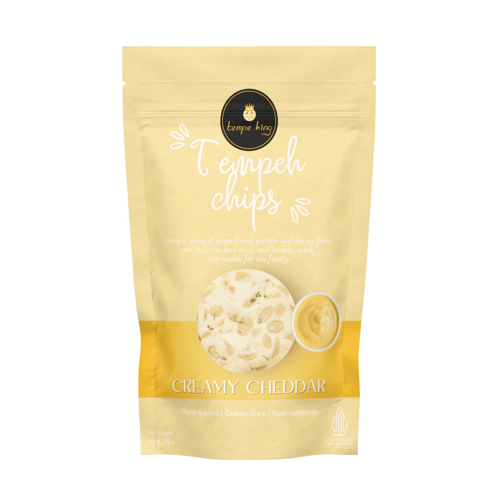 TEMPE KING Tempeh Chips Creamy Cheddar