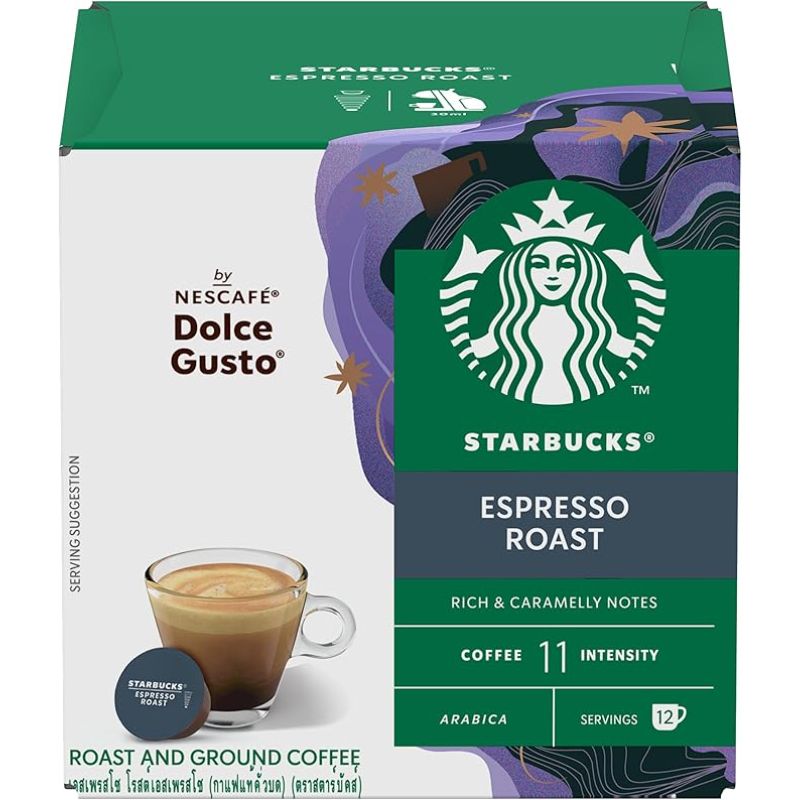 STARBUCKS Nescafe Dolce Gusto Espresso Roast Coffee Capsules