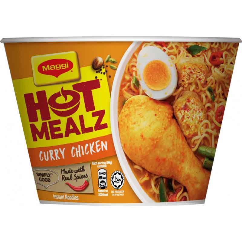 Maggi Hot Mealz Curry Chicken Instant Noodles Bowl