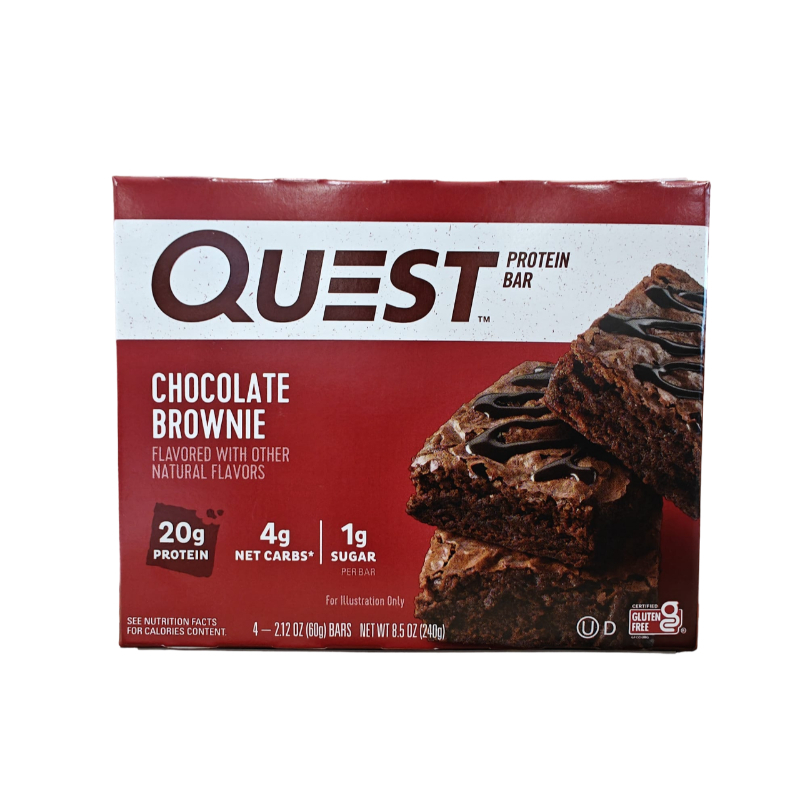 Quest Chocolate Brownie Protein Bars 4 x 60g