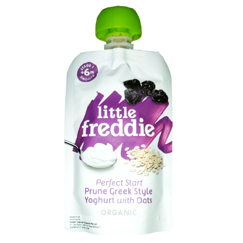 LITTLE FREDDIE Prune Greek Style Yoghurt with Oats