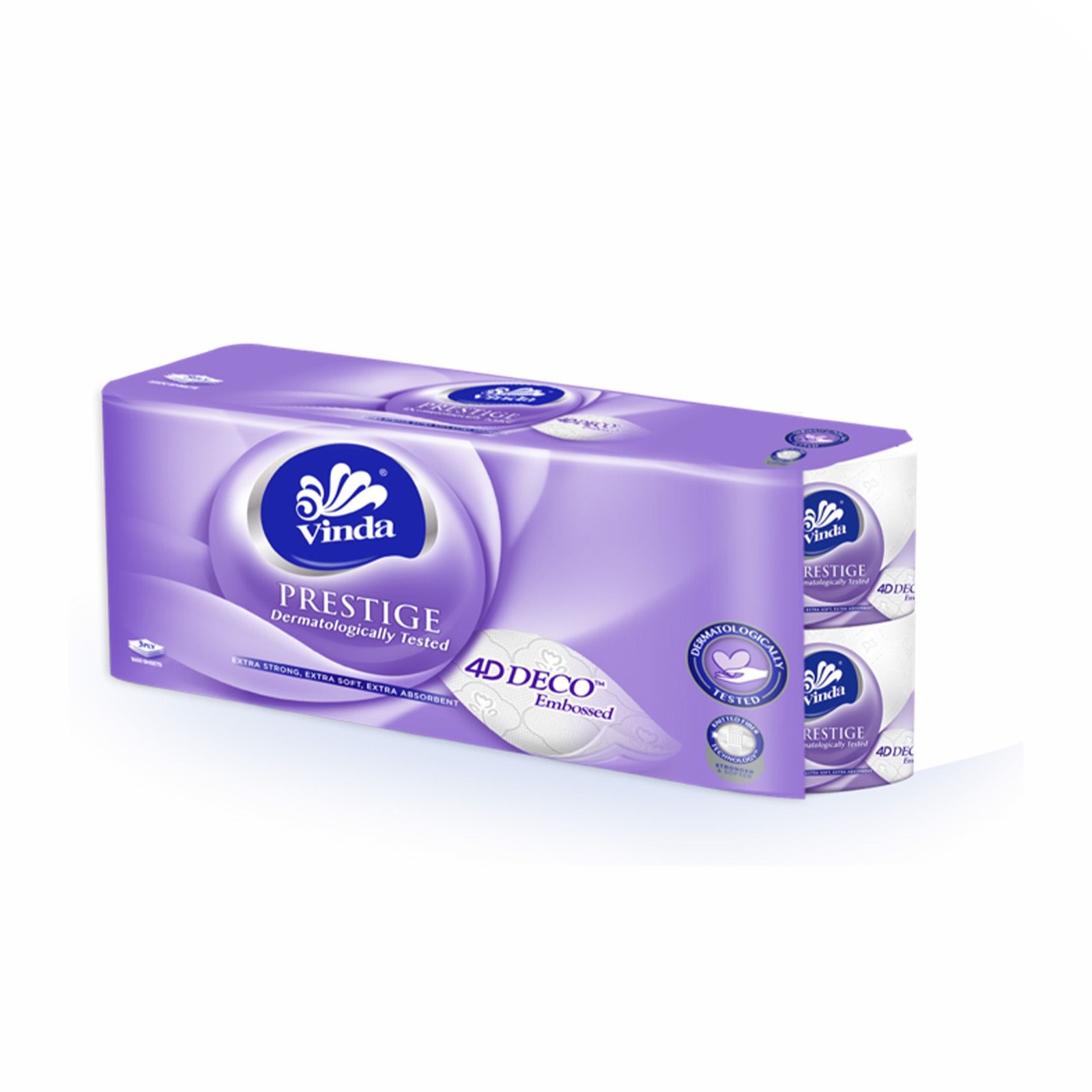 Vinda Deluxe 3-Ply Embossed Toilet Paper 16r