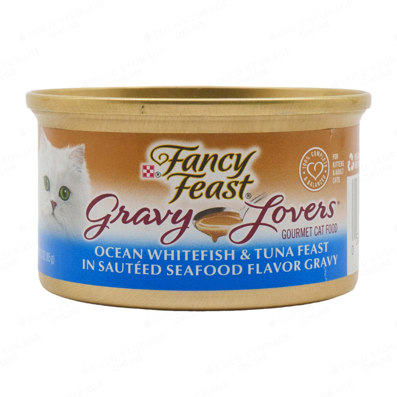 Fancy Feast Ocean Whitefish & Tuna in Gravy Cat Food Can