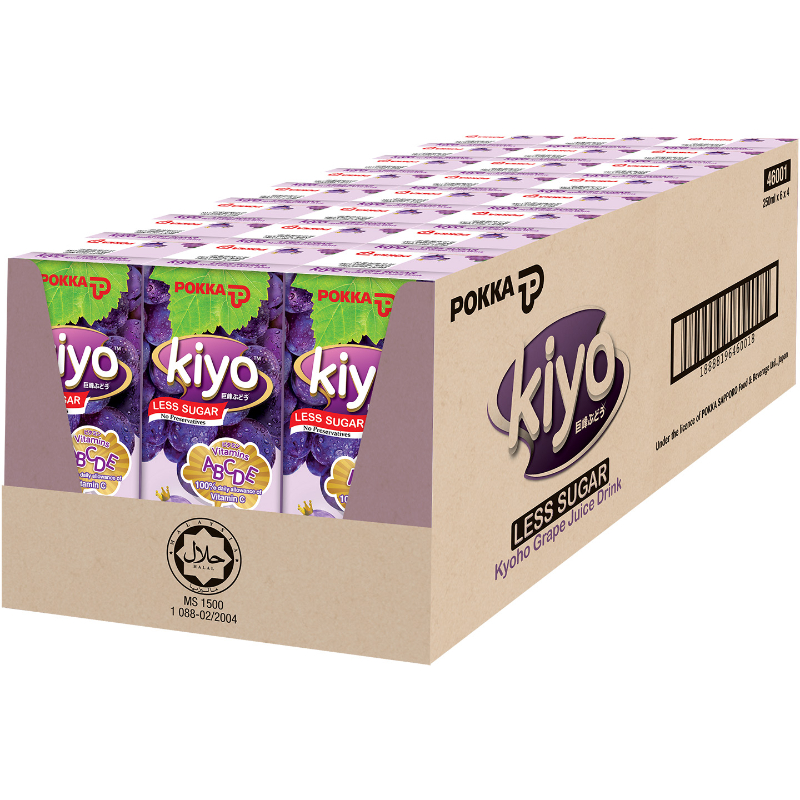 Pokka Kiyo Less Sugar Kyoho Grape Juice 6 x