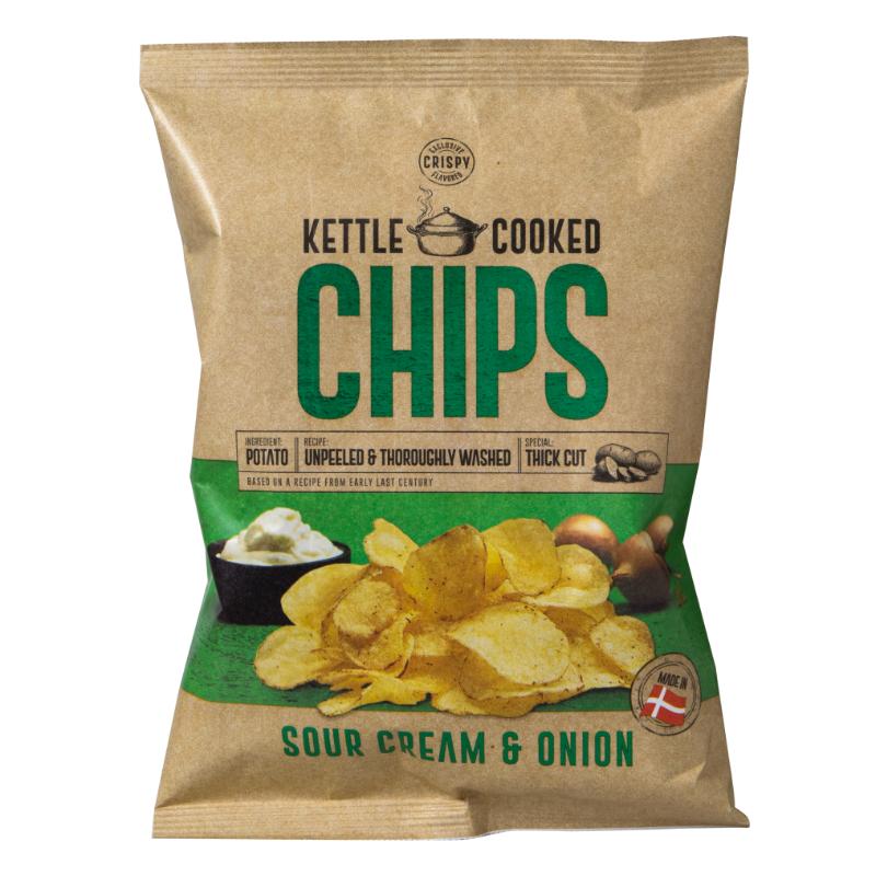 KETTLE COOKED Sour Cream & Onion Potato Chips