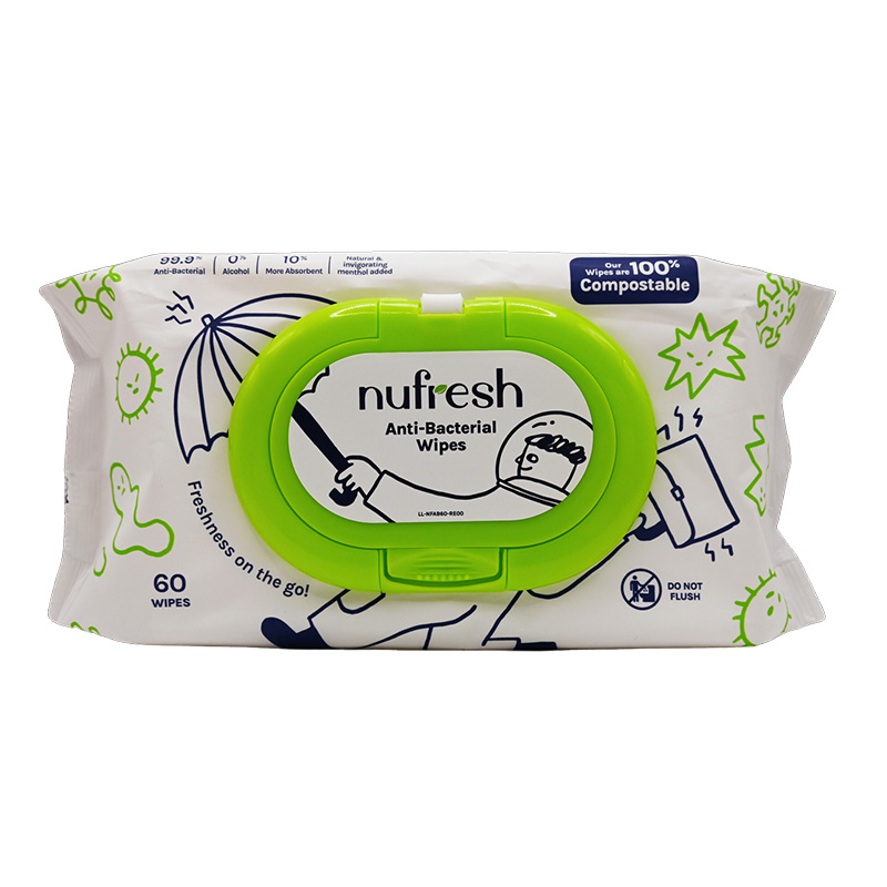 Anti Bacterial Wipes 60s