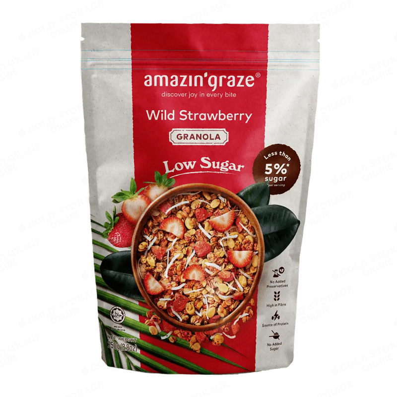 Amazin'Graze Strawberry Granola Low Sugar 250g