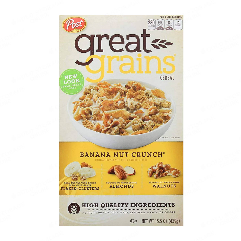 Post Great Grains Banana Nut Crunch Cereal