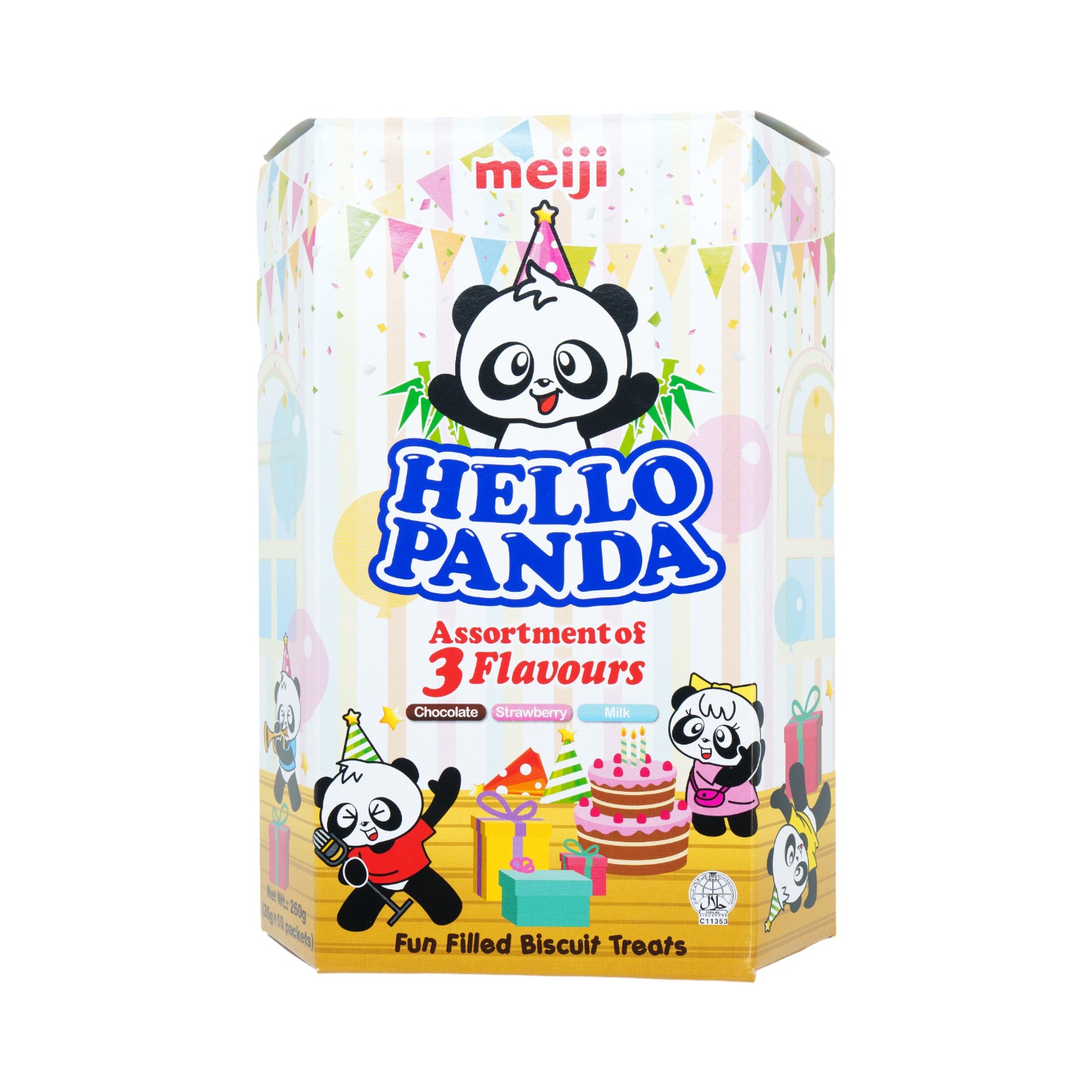 Meiji Hello Panda Assorted Chocolate Biscuits