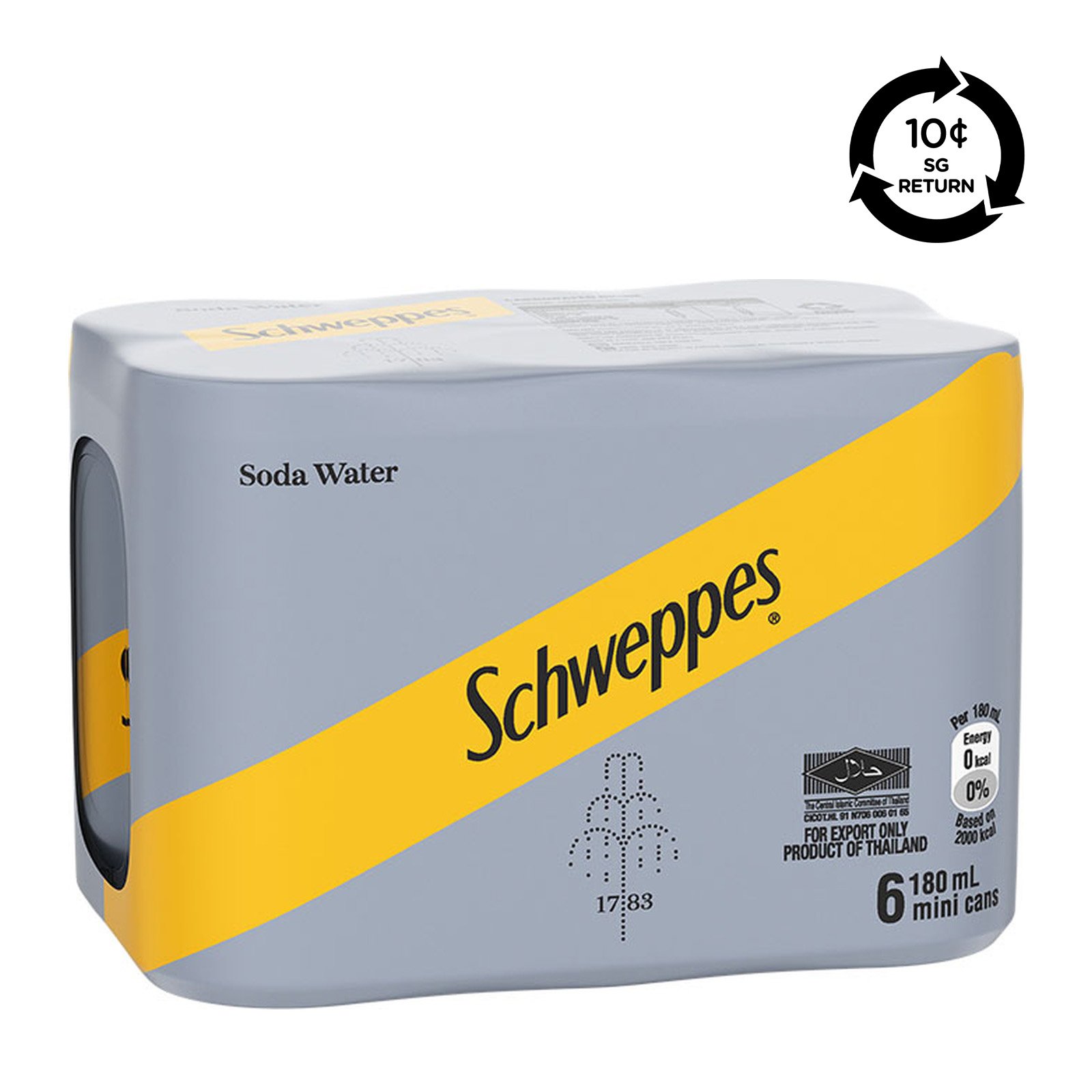 SCHWEPPES Mini Soda Water Can