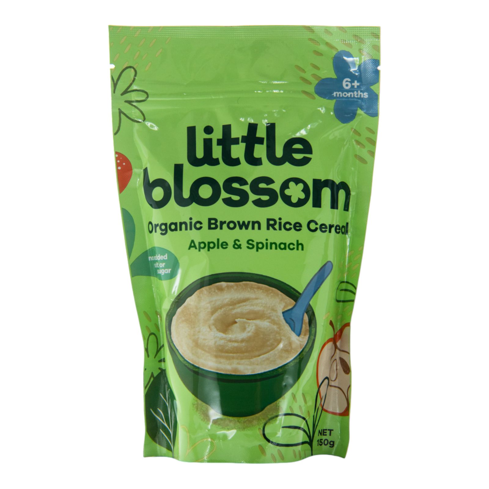LITTLE BLOSSOM Organic Broccoli Apple & Spinach Baby Food