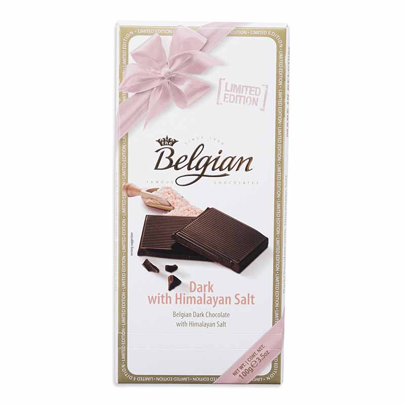 Belgian Dark Himalayan Salt Chocolate 100g