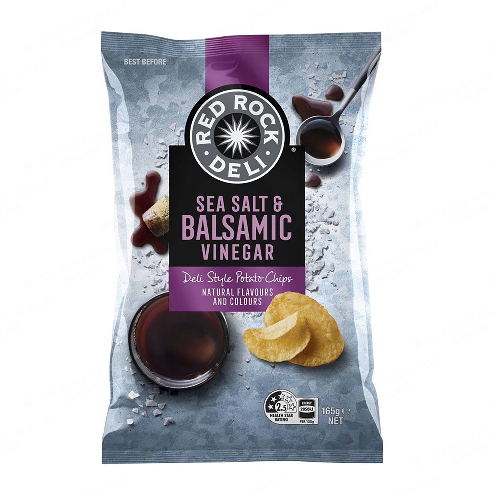 RED ROCK DELI Sea Salt & Balsamic Vinegar Potato Chips