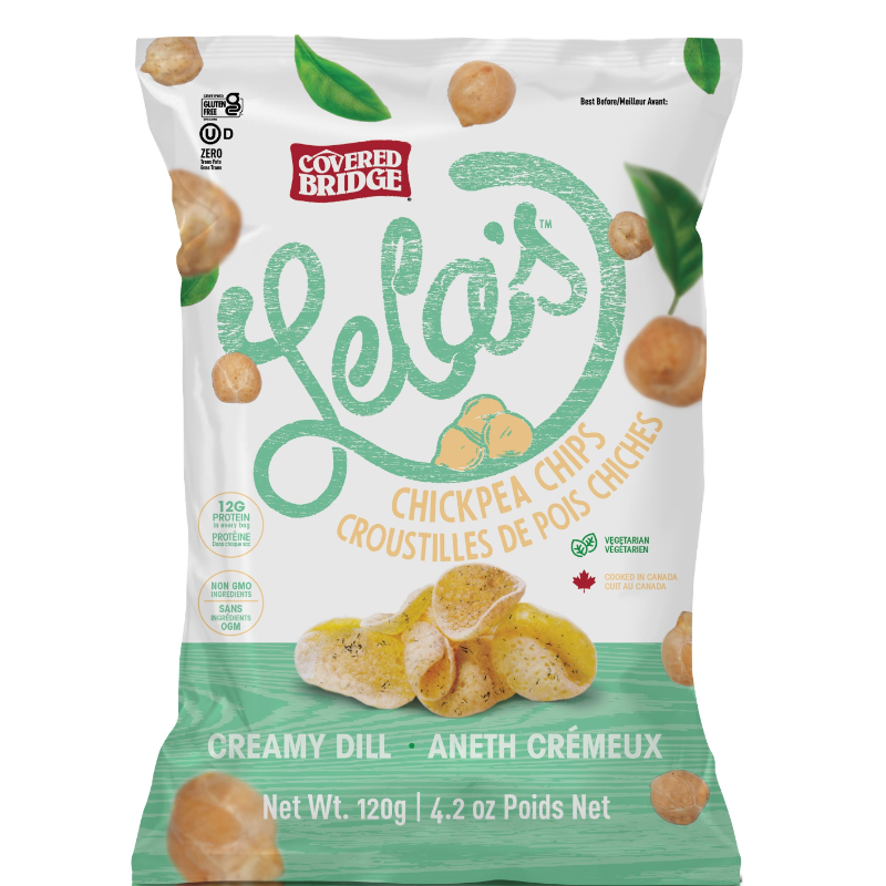 COVERED BRIDGE Lela's Creamy Dill Chickpea Potato Chips