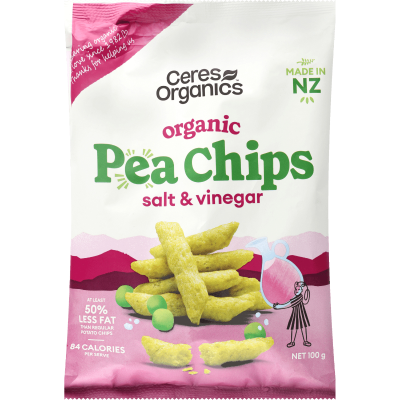 CERES ORGANICS Salt & Vinegar Pea Chips