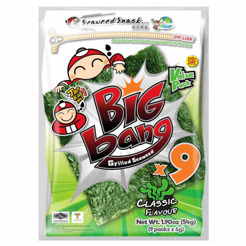 Tao Kae Noi Big Bang Classic Seaweed Chips