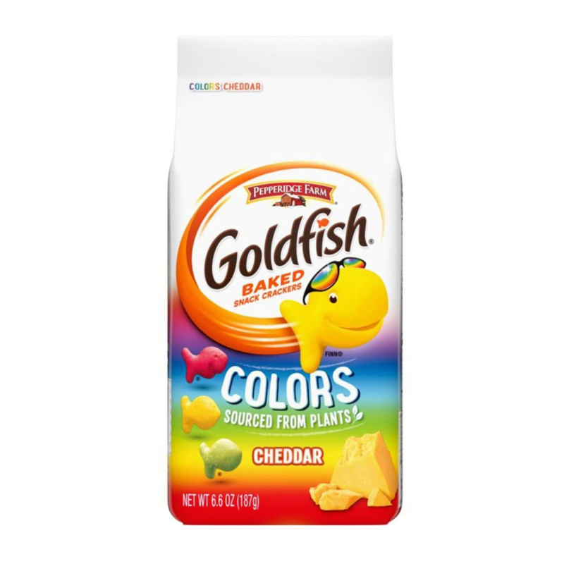 Pepperidge Farm Goldfish Cheddar Colour Savory Biscuits 187g