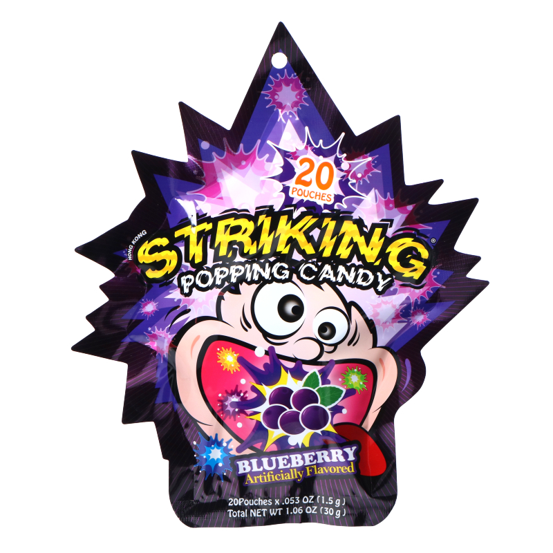 STRIKING Blueberry Popping Candy