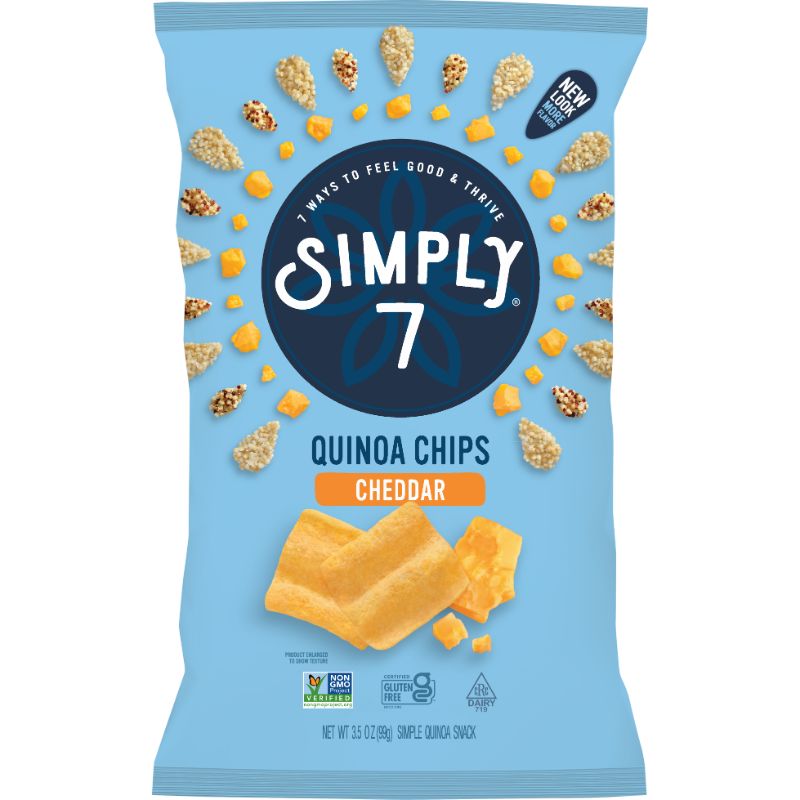 SIMPLY 7 Cheddar Quinoa Chips 3.5oz