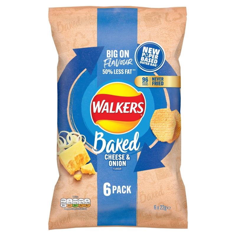 WALKERS Baked Cheese & Onion Potato Chips