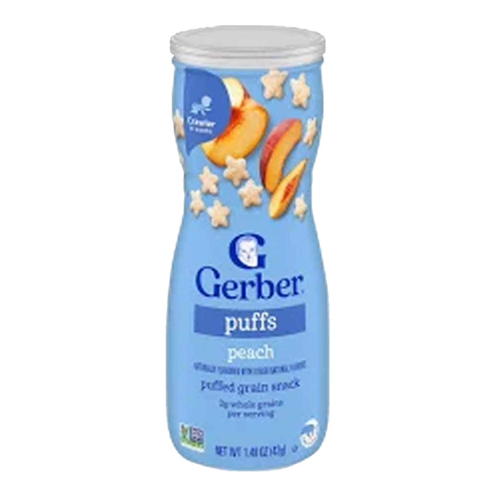 Gerber Peach Fruit Puffs Cereal Snack