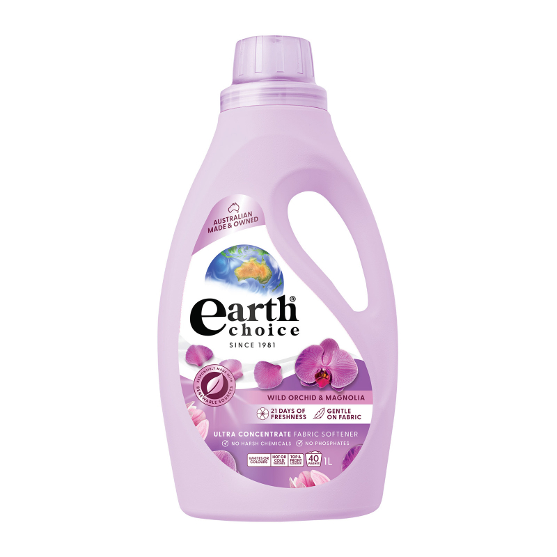 Earth Choice Fabric Softener Wild Orchid 1L