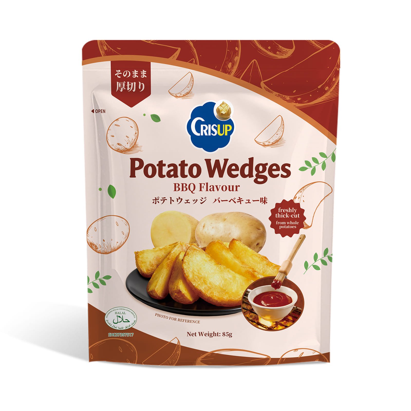 CRISUP Potato Wedges Bbq