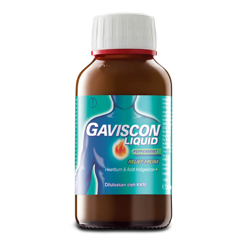 Gaviscon Peppermint Liquid Digestive Bottle 200ml