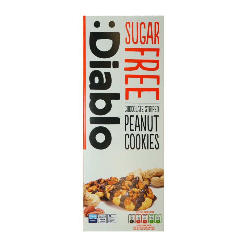 DIABLO Chocolate Striped Peanut Cookies